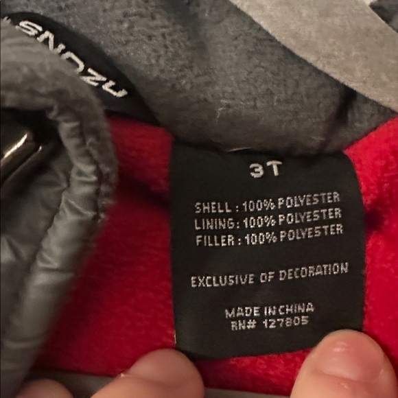 Snozu Black Puffy Down Jacket - Picture 5 of 7